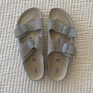 Birkenstock Arizona Soft Footbed Sandals - Stone Coin